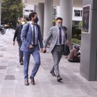 Pruebas. Pablo Encalada y Édgar Molina, defensores en el caso.