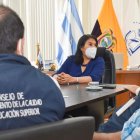 Autoridades de la Universidad de Guayaquil y del Caces coordinan la jornada que se desarrollará del 15 al 17 de octubre.