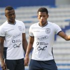 José Angulo y Gonzalo Plata, durante una de las prácticas previo al duelo.