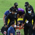 Byron Castillo dejó el gramado del Monumental en el duelo ante Bolivia.