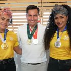 RECIBIMIENTO DE LAS PESISTAS GANADORAS DE LAS MEDALLAS DE ORO Y PLATA Y DIPLOMA EN LAS OLIMPIADAS TOKYO 2020 |