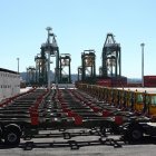 Vista de la terminal de contenedores un puerto, en una fotografía de archivo.