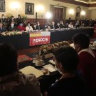 El presidente de la República, Guillermo Lasso, mantuvo una reunión con dirigentes de la Confederación Nacional de Organizaciones Campesinas, Indígenas y Negras FENOCIN.