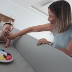 Belén Bonnard y su hija Ana Victoria, posando para la cámara de EXPRESO.