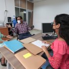 Bayper Salvatierra (d) forma parte del grupo de 63 jueces de paz incorporados recientemente en la urbe. Ella atenderá en su comunidad, en Colinas de Nuevos Horizontes.