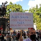Caracas. Una marcha en apoyo de Alex Saab. Maduro quiere posicionar al empresario colombiano como mártir.