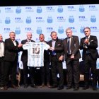 Infantino se dirigió a los medios en su visita a Buenos Aires este domingo