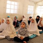 Niñas afganas en un colegio de Kandahar.