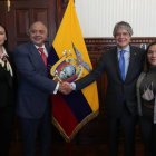El presidente Guillemo Lasso ofreció un acto de desagravio a Galo Lara y su esposa.