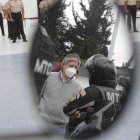 El presidente Guillermo Lasso, acudió al Distrito de Policía, Eugenio Espejo, en Quito.