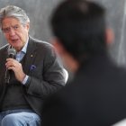 El presidente Lasso participó hoy en un encuentro con jóvenes en Solanda.