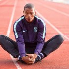El velocista Álex Quiñónez formó parte del equipo de atletismo del Barcelona español.