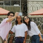 La joven de 19 años era muy requerida para selfies y firma de autógrafos en el Club Nacional.