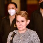 La ministra dio un balance de las protestas.