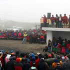 Movilización. Los miembros de la Conaie cerraron varias vías, principalmente en la Sierra centro y norte.