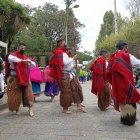 Festejos. Con el homenaje a la Madre Tierra, se iniciaron los actos programados por la Independencia de Cuenca. Hubo danzas y rituales indígenas.