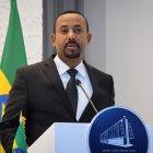 El primer ministro etíope, Abiy Ahmed, durante una conferencia de prensa.