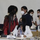 Sesión. La reunión de la comisión se extendió por casi ocho horas. La lectura del informe fue lo más extenso.