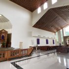 1. El templo hoy. Aunque faltan ciertas cosas, la iglesia San Alberto Magno luce imponente. Su construcción impuso una labor ardua de los párrocos que estuvieron al frente, como los padres Julián Cava Asensio, Carlos Reinoso y el actual Alfonso Avilés.