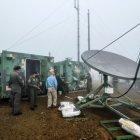 Inspección. El ministro de Defensa llegó a la zona del radar el lunes.