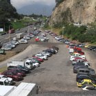 Parqueos. El estacionamiento de borde de Zámbiza se llena casi en su capacidad máxima.