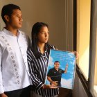 JHON JAIRO Y GIOMAYRA CAMPUZANO, FAMILIARES DE ASESINADO EN LA PENITENCIARÍA....FD: MIGUEL CANALES...16-11-2021