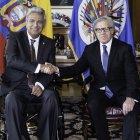 Lenín Moreno y Luis Almagro mantuvieron una reunión antes de hacer pública la aceptación del cargo en la OEA.