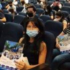 Las autoridades de la Universidad de Guayaquil dieron la bienvenida a los estudiantes.