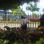 Las afueras del Laboratorio de Criminalística y Ciencias Forenses de Guayaquil.