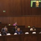 Cita. Desde EE. UU., José Serrano, exministro del Interior de Rafael Correa, compareció ante la Comisión de Fiscalización.