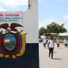 El colegio Juan Bautista Aguirre, uno de los más grandes del cantón Daule, también ha organizado el retorno a clases presenciales del bachiillerato.