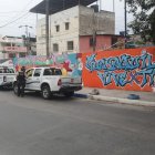 Agentes de la Policía Nacional realizaban labores en el sitio del suceso.