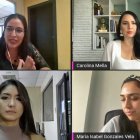 Dayanna Monroy, Carolina Mella y María Isabel Gonzales, en entrevista con este Diario.