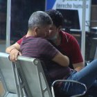 Detención. Momentos después de los hechos de la madrugada de hoy.