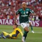 Deyverson, de Palmeiras, marcó el gol con el que su equipo ganó la Copa Libertadores.