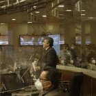 Acusado. Eckenner Recalde leyó con extrema dificultad el texto de su defensa. Todo lo tenía escrito. Incluso (y esto es rarísimo) el discurso de réplica.