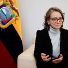 La viceministra ecuatoriana, Ana García Pando, durante la entrevista con EFE en Madrid donde se encuentra para participar en la vigésimo cuarta reunión de la Asamblea General de la Organización Mundial del Turismo (OMT).