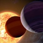 "Los planetas V1298 Tau b y e alrededor de la estrella V1298 Tau con una edad de 20 millones de años".