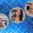 Emelecistas y famosos.