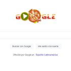El "doodle" interactivo ofrece la posibilidad de ganar puntos cortando porciones de pizza