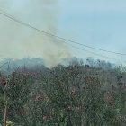 Siniestro. La columna de humo es visible desde ciudadelas aledañas.