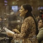 Debate. La intervención de Sofía Sánchez marcó el curso de la jornada. Ella denunció todas las irregularidades cometidas en la aprobación del informe sobre Pandora Papers.