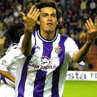 Kaviedes, durante su época como jugador del Real Valladolid de España, club donde milita actualmente Gonzalo Plata.