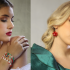 Accesorios con diseños navideños.