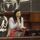 Presidenta. Guadalupe Llori apareció este año más preocupada de apagar incendios que de pensar en una agenda para afrontar los problemas del país.