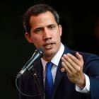El presidente interino, Juan Guaidó