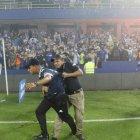 Los hinchas no respetaron todas las normas de bioseguridad exigidas.