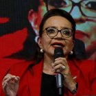 La presidenta electa de Honduras, Xiomara Castro, durante la campaña electoral.