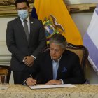 El presidente Guillermo Lasso firma el decreto que crea la Comisión de Diálogo y Pacificación