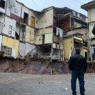 Afectados. Hay 300 evacuados pero, pese al hundimiento, no se han registrado muertos ni heridos.